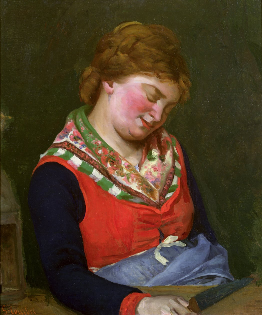 Selka Spící, 1853 od Gustave Courbet