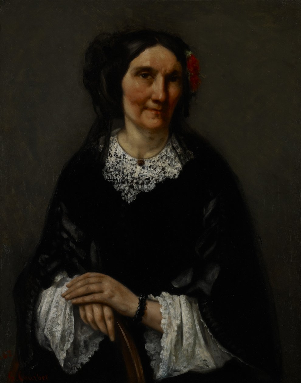 Portrét Aniky Psalmon, paní Robin, 1862 od Gustave Courbet