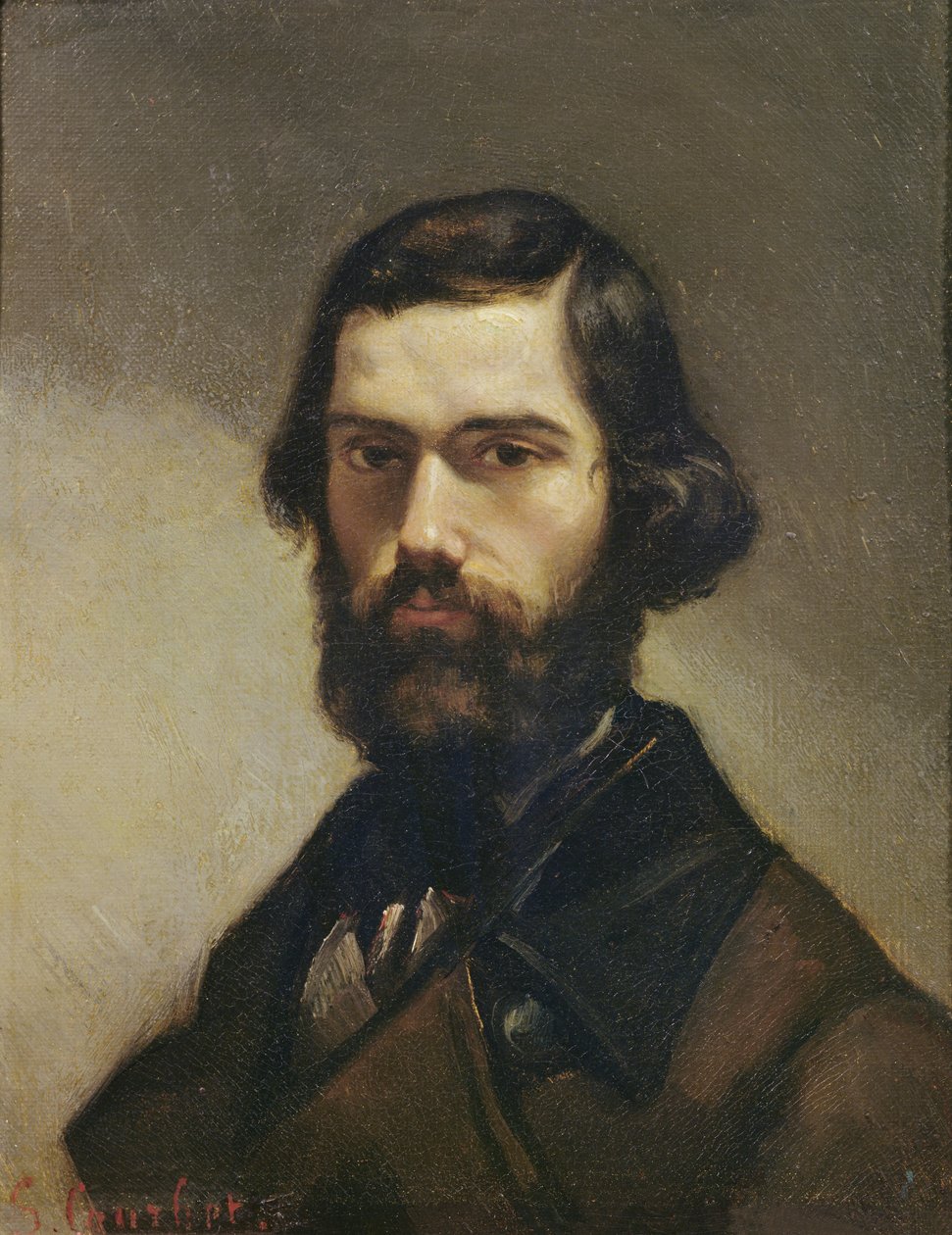 Portrét Julese Vallese (1832-85) kolem roku 1861 od Gustave Courbet