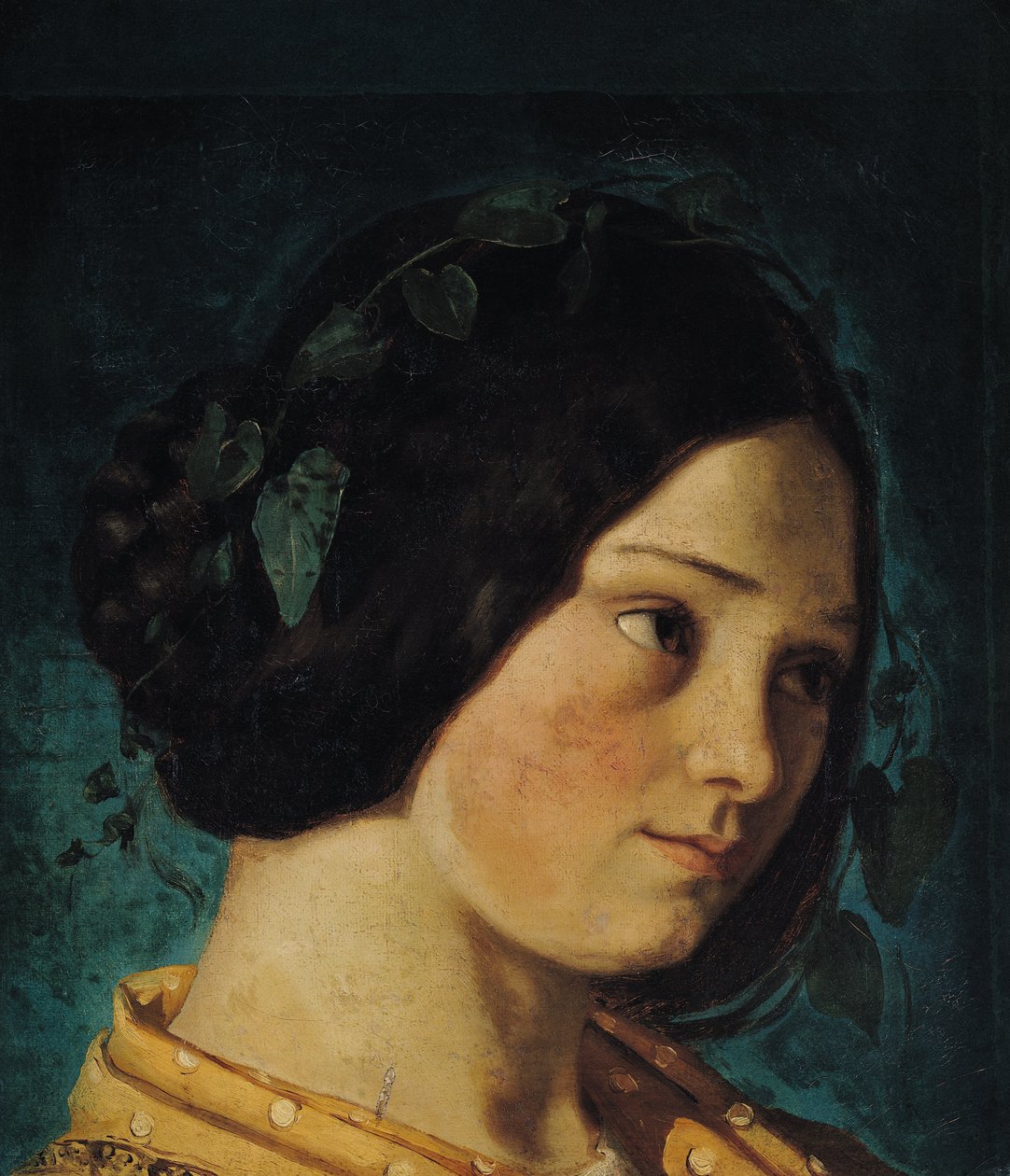 Portrét Zelie Courbet, kolem roku 1842 od Gustave Courbet