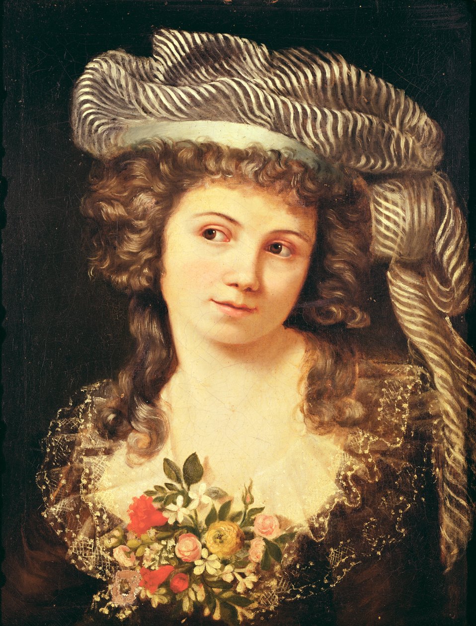 Portrét mladé ženy ve stylu Labille-Guiard od Gustave Courbet
