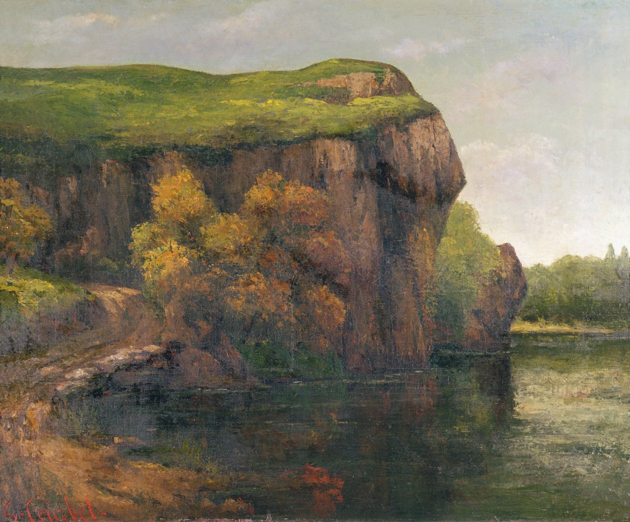 Skalnaté útesy od Gustave Courbet