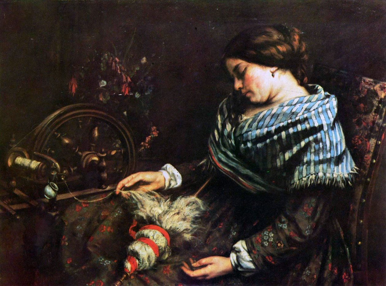 Spící číselník od Gustave Courbet