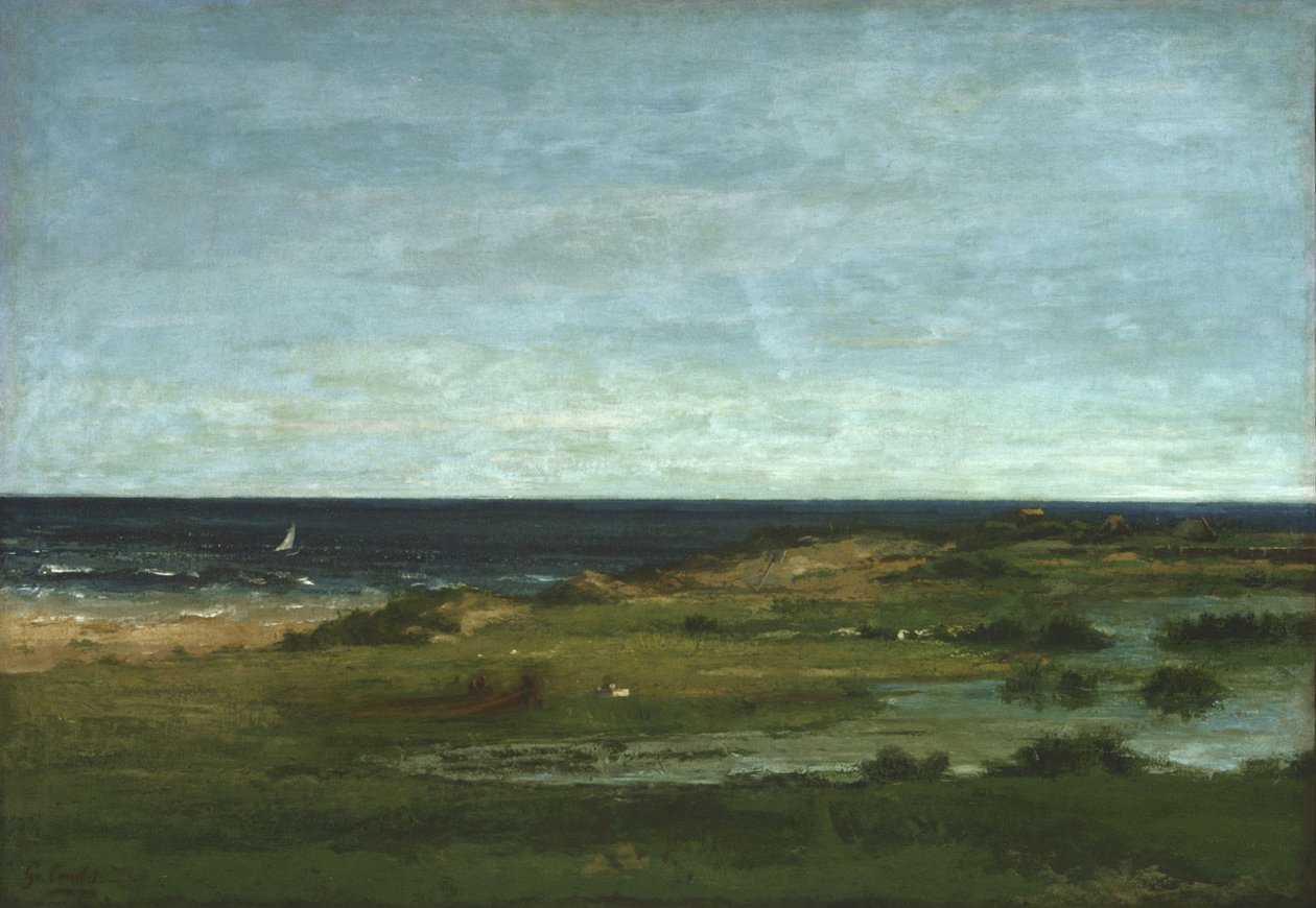 Pobřežní scéna od Gustave Courbet