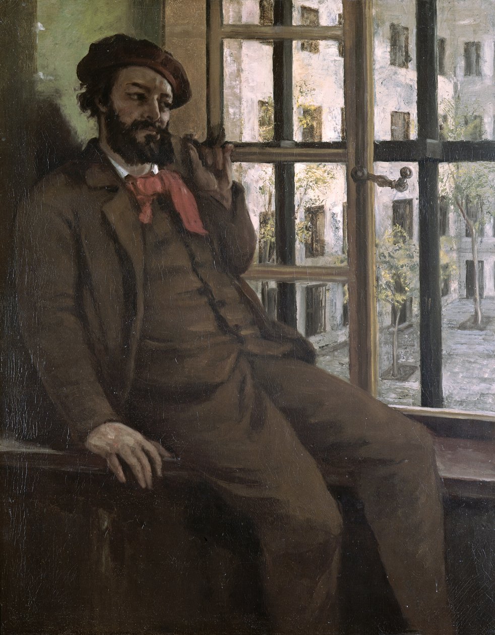 Autoportrét v Sainte-Pelagie, 1871 od Gustave Courbet