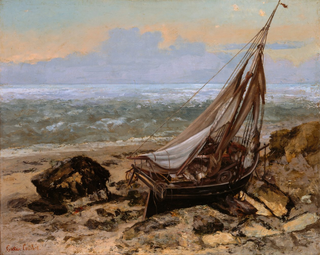 Rybářská loď od Gustave Courbet