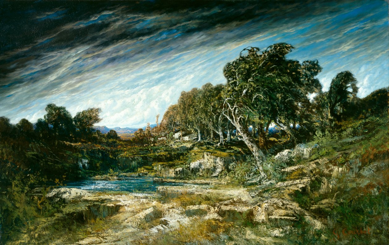 Závan větru, kolem roku 1865 od Gustave Courbet