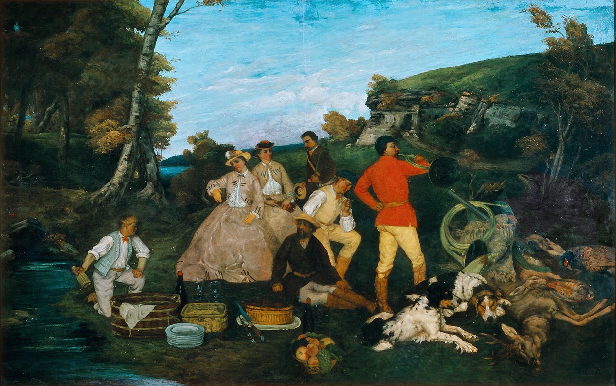 Lovná snídaně od Gustave Courbet