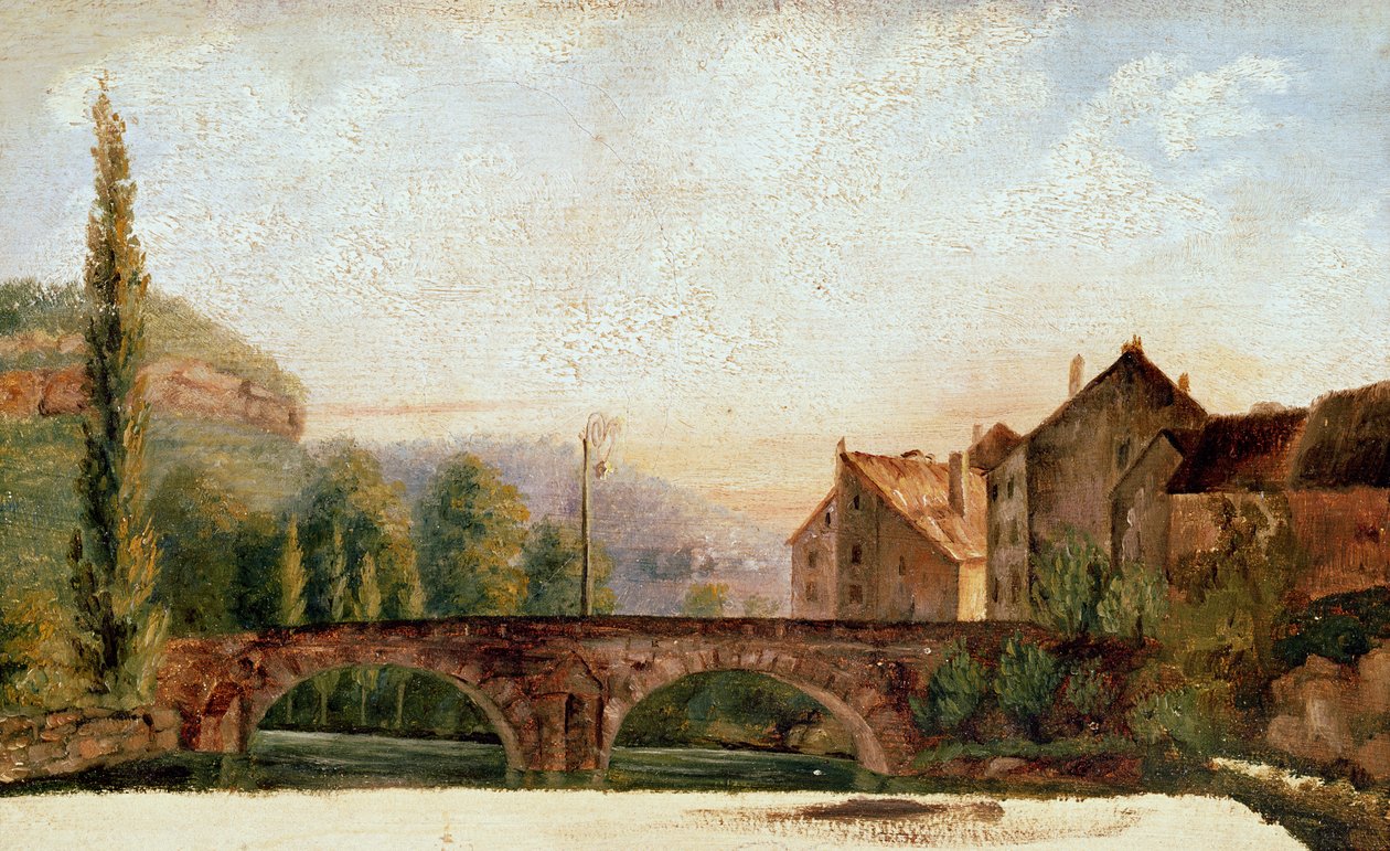 Pont de Nahin v Ornans, kolem roku 1837 od Gustave Courbet