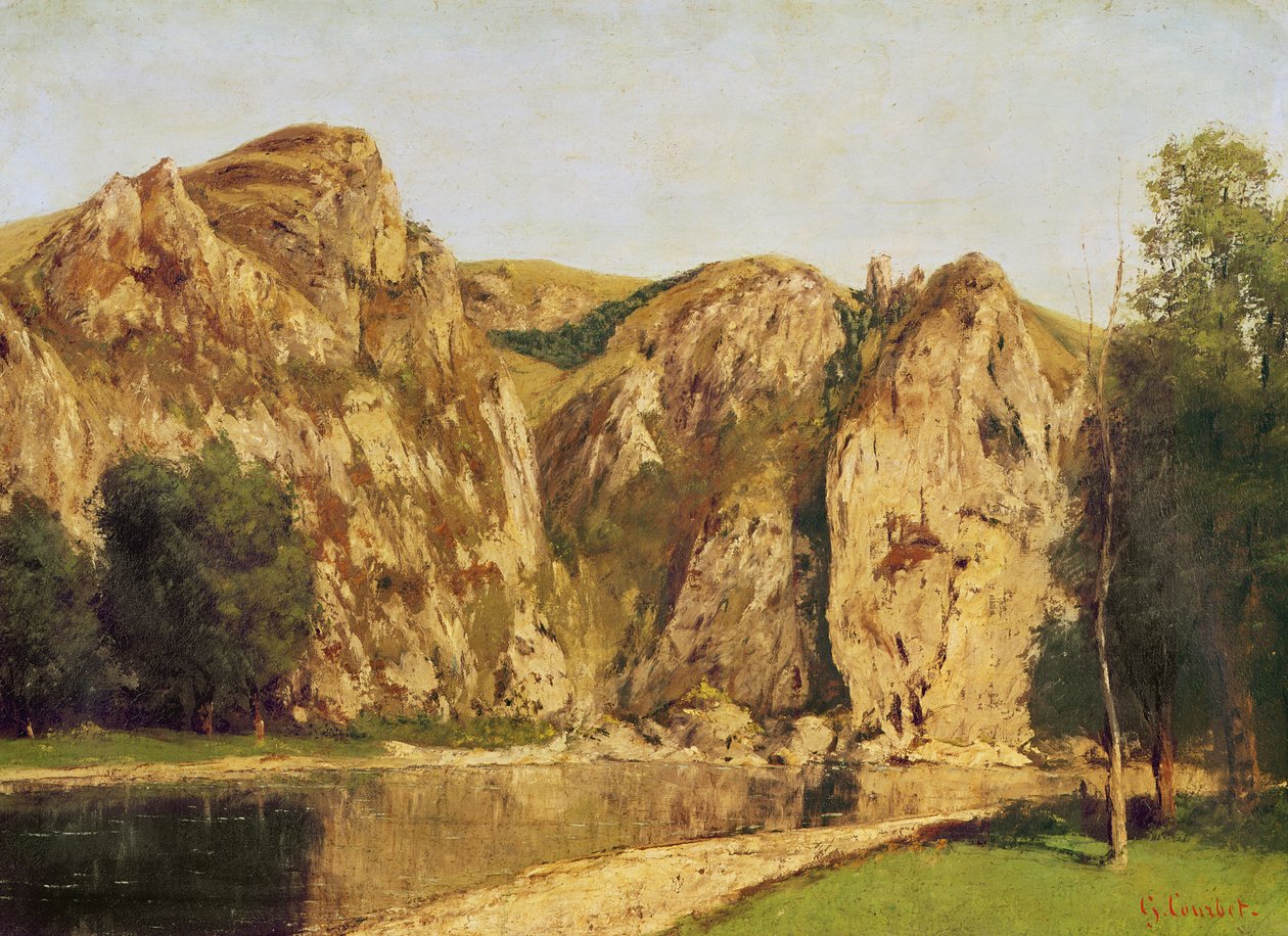 Řeka Meuse, Freyr, asi 1856 od Gustave Courbet