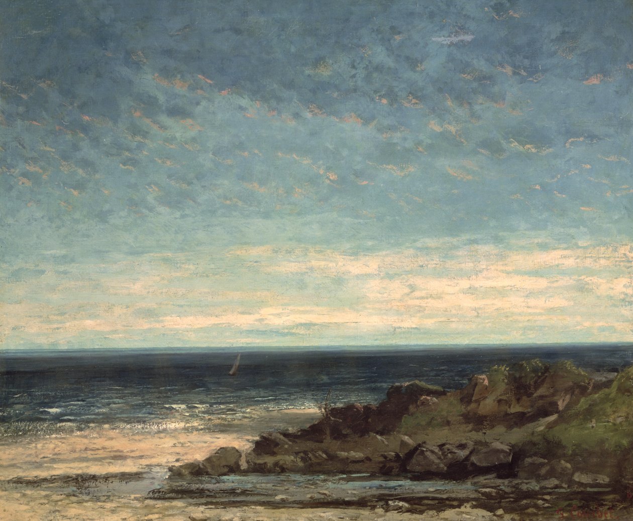 Moře od Gustave Courbet