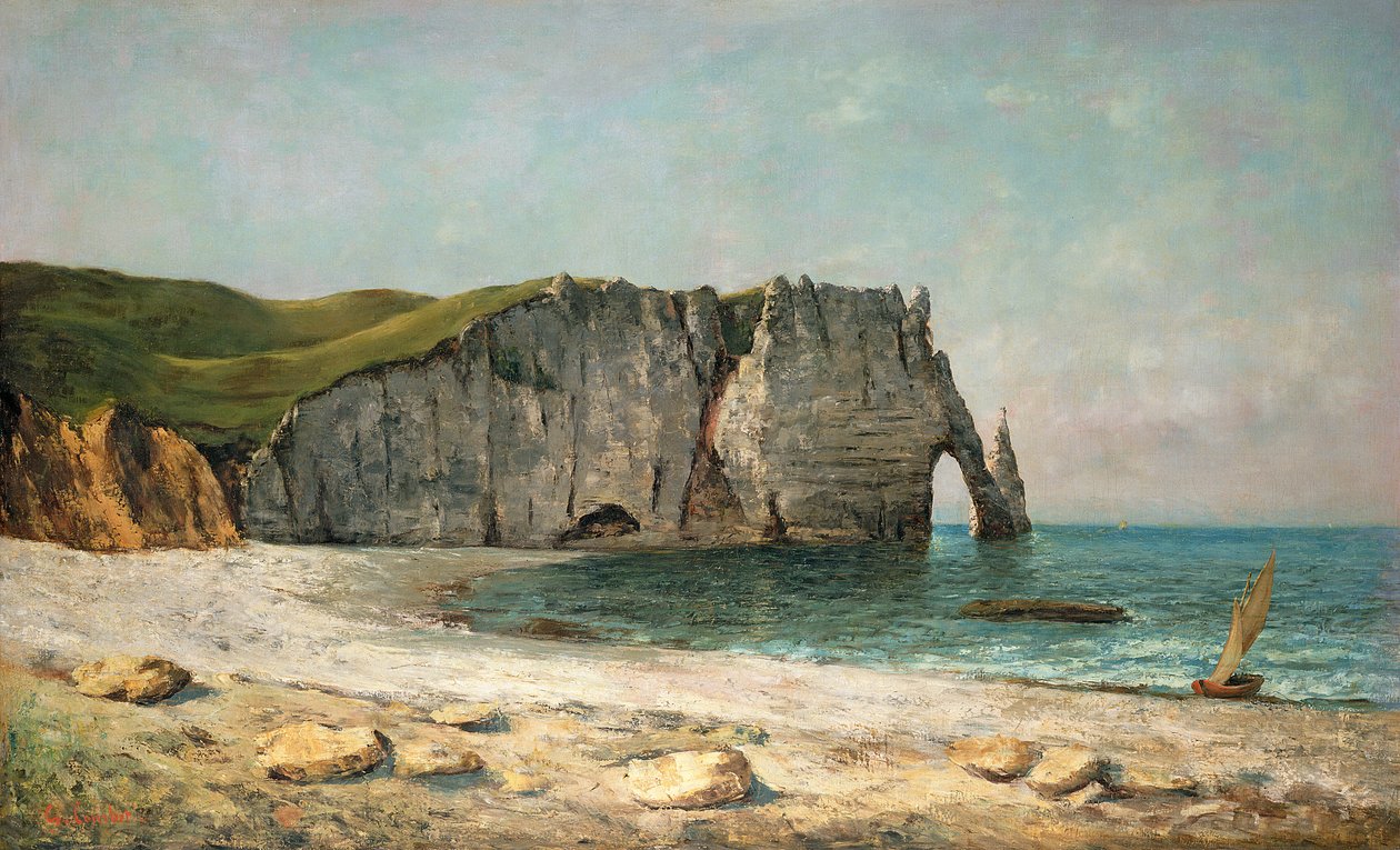 Mořský oblouk v Etretatu, 1869 od Gustave Courbet