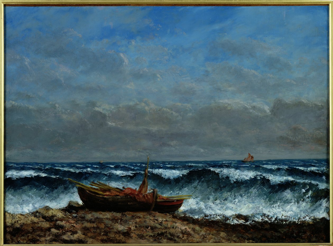 Bouřlivé moře nebo Vlna od Gustave Courbet