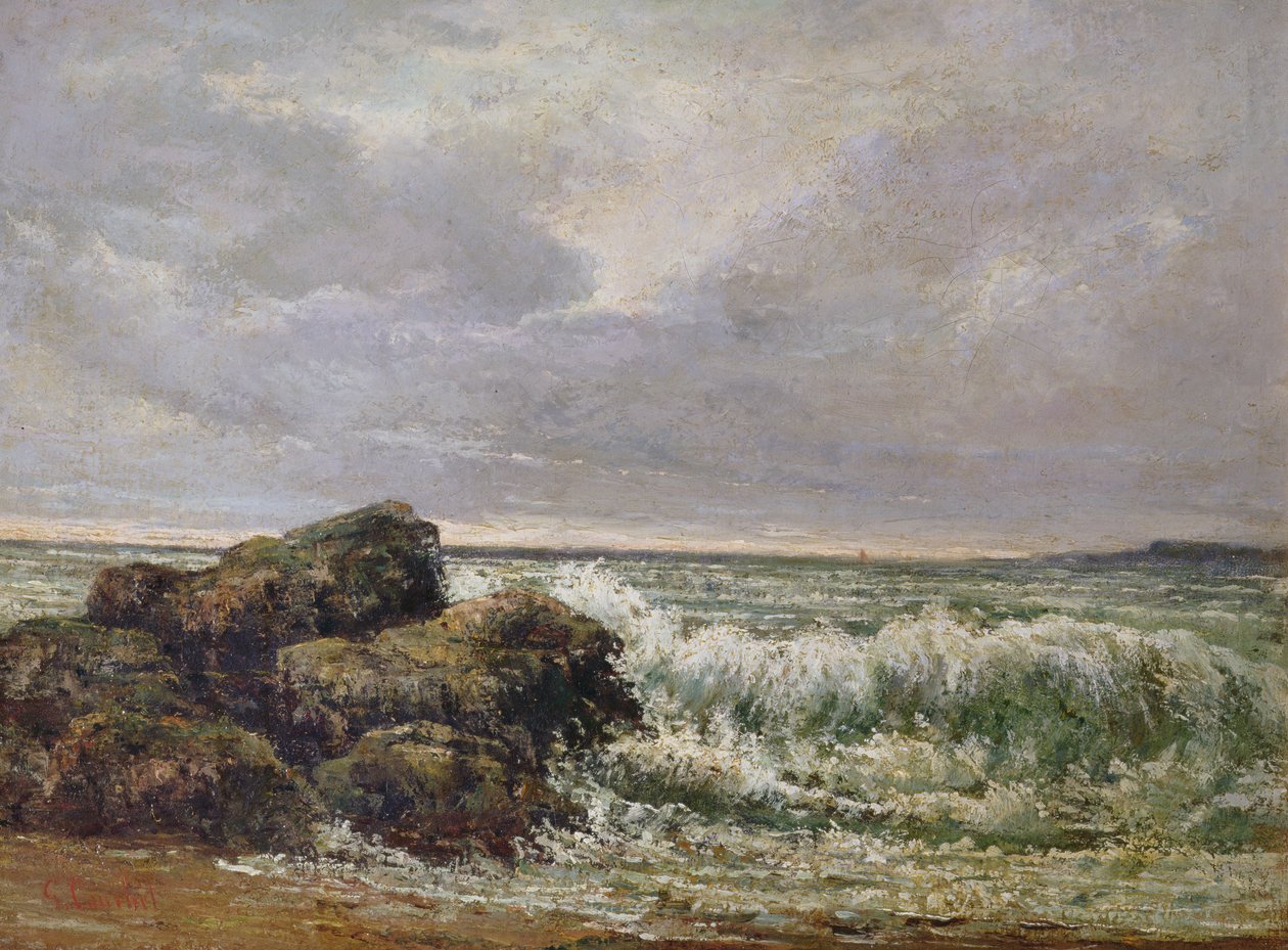 Vlna, 1869 od Gustave Courbet