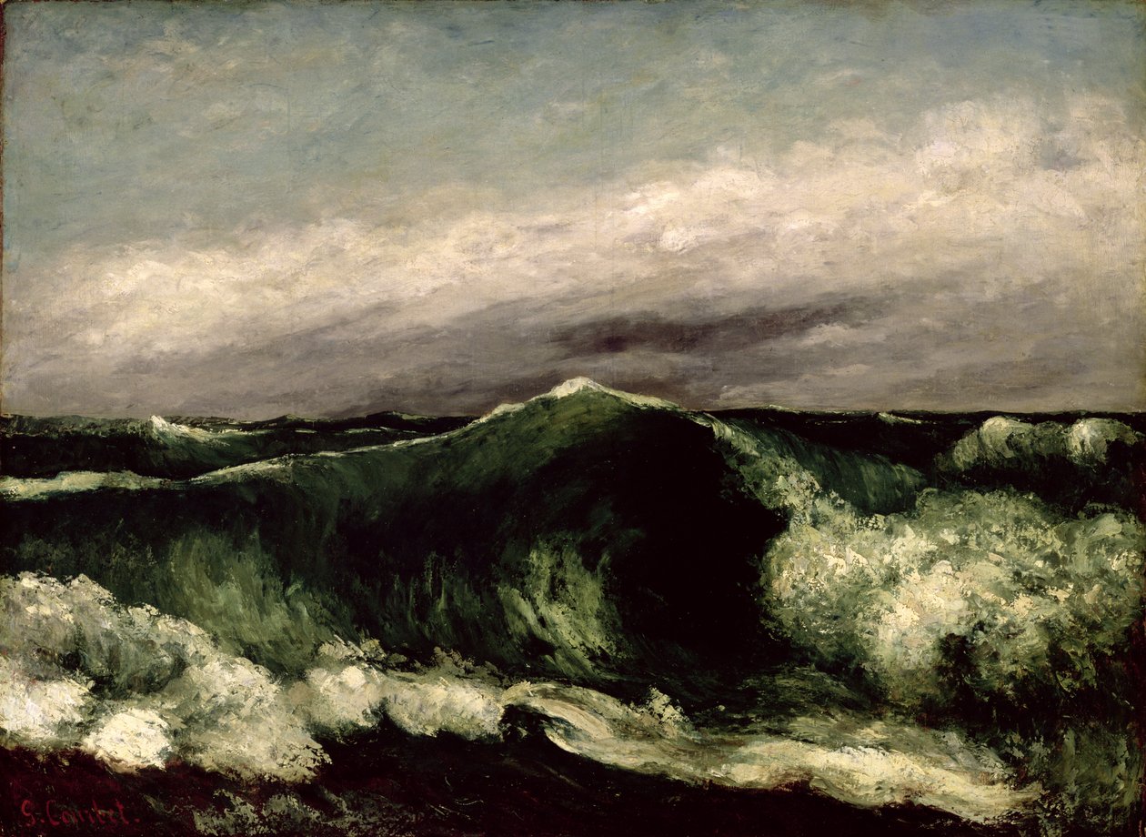 Vlna, 1869 od Gustave Courbet