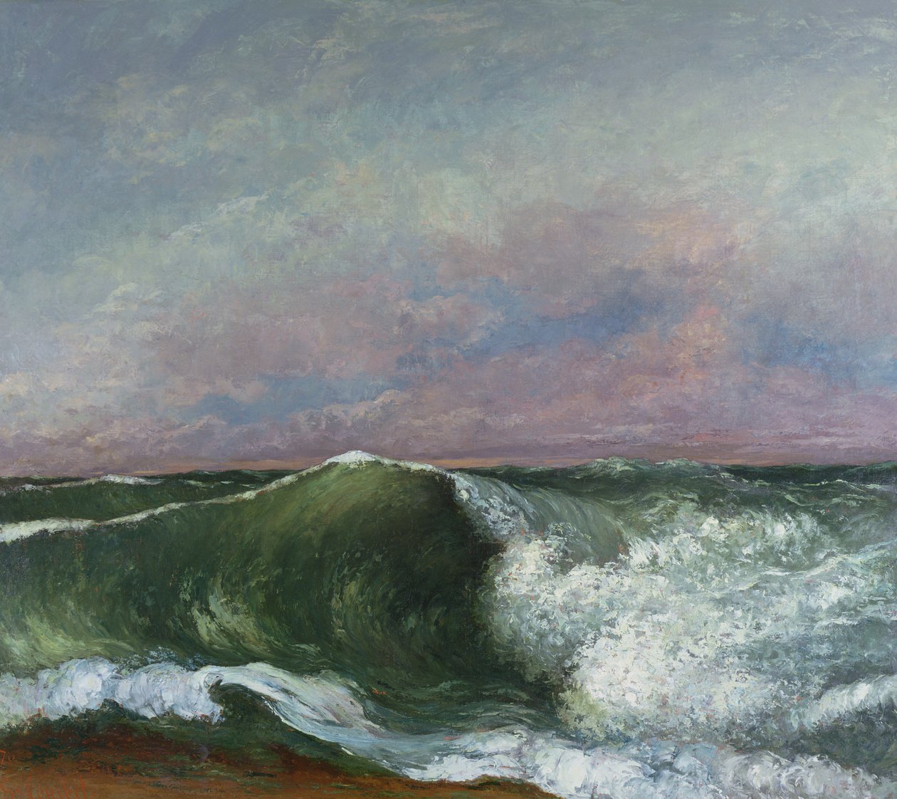 Vlna, 1870 od Gustave Courbet