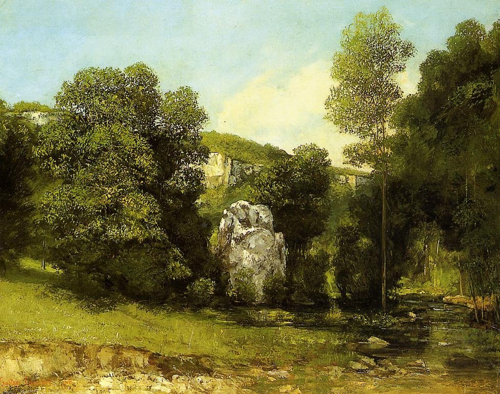Proud vody Brémy od Gustave Courbet