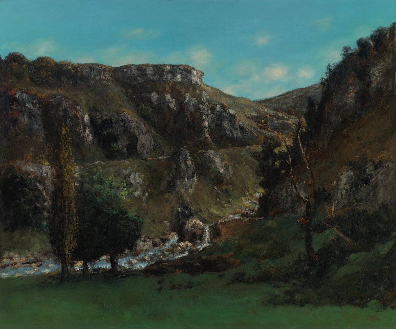 Údolí Laloue poblíž Mouthiers-Haute-Pierre od Gustave Courbet