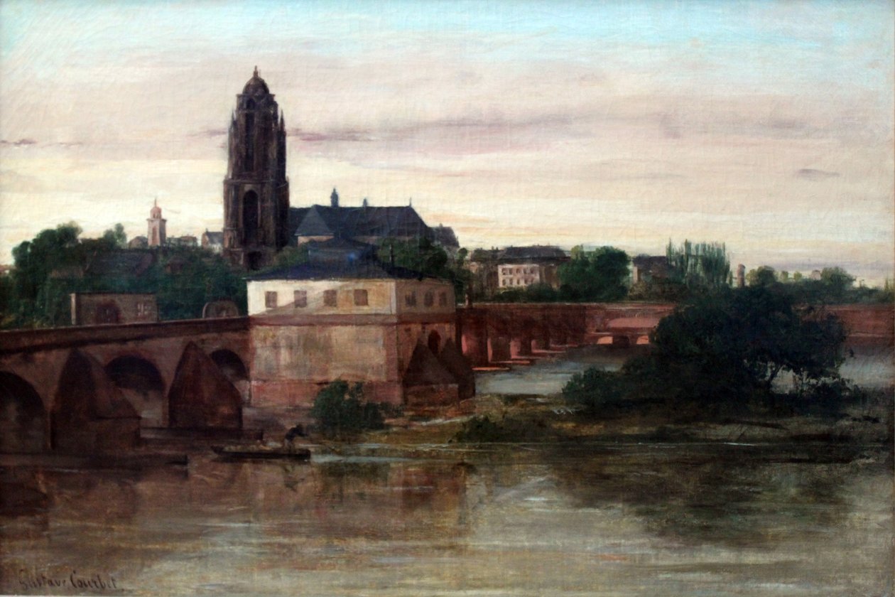 Pohled na Frankfurt nad Mohanem od Gustave Courbet