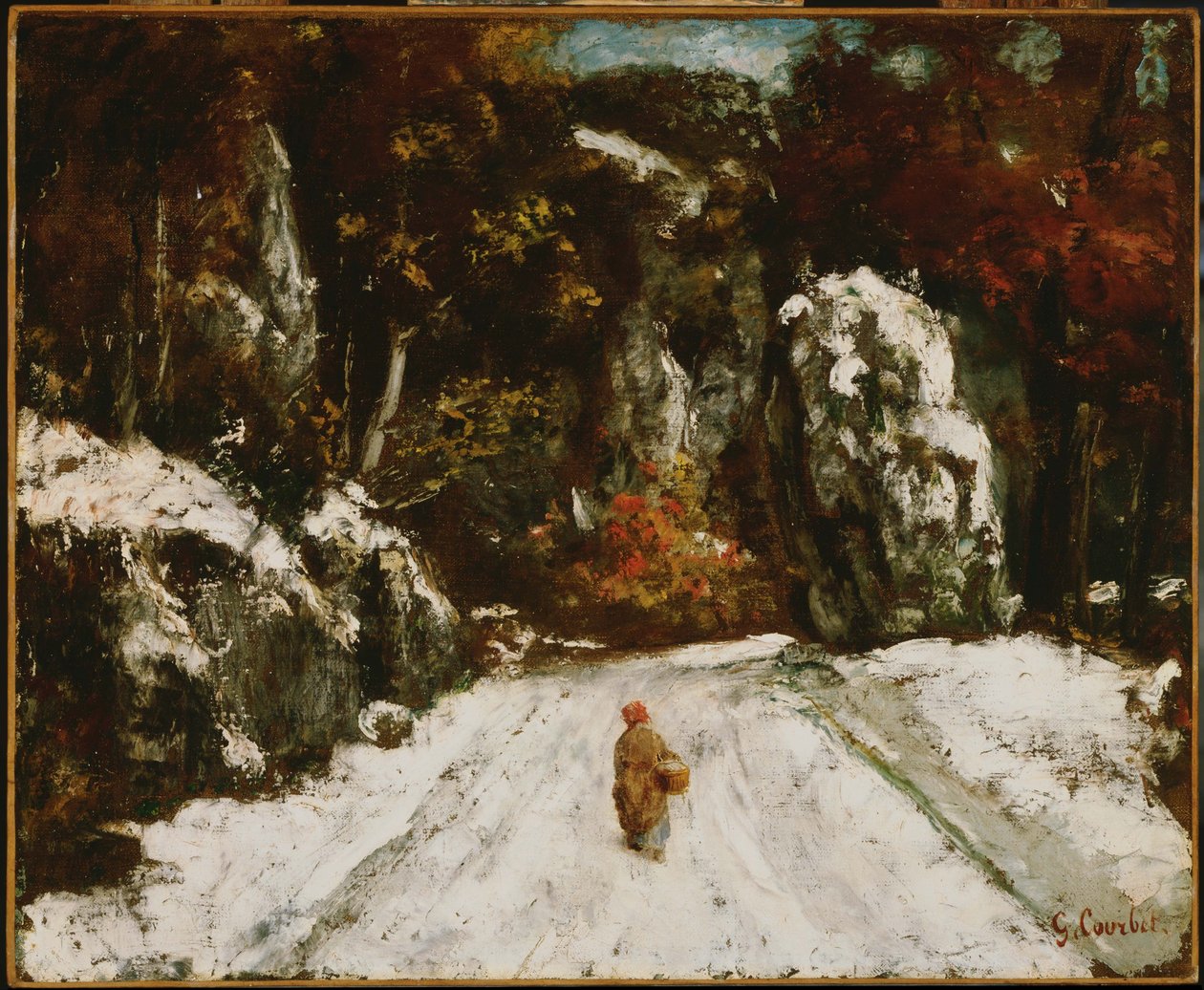 Zima v Jura od Gustave Courbet