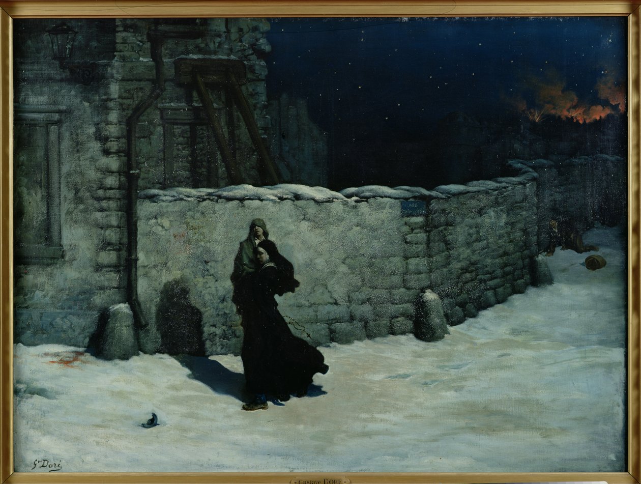 Incident během obléhání Paříže od Gustave Dore