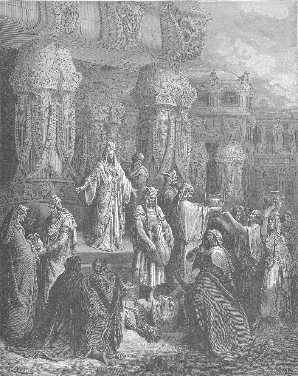 Cyrus obnovuje chrámová plavidla od Gustave Dore