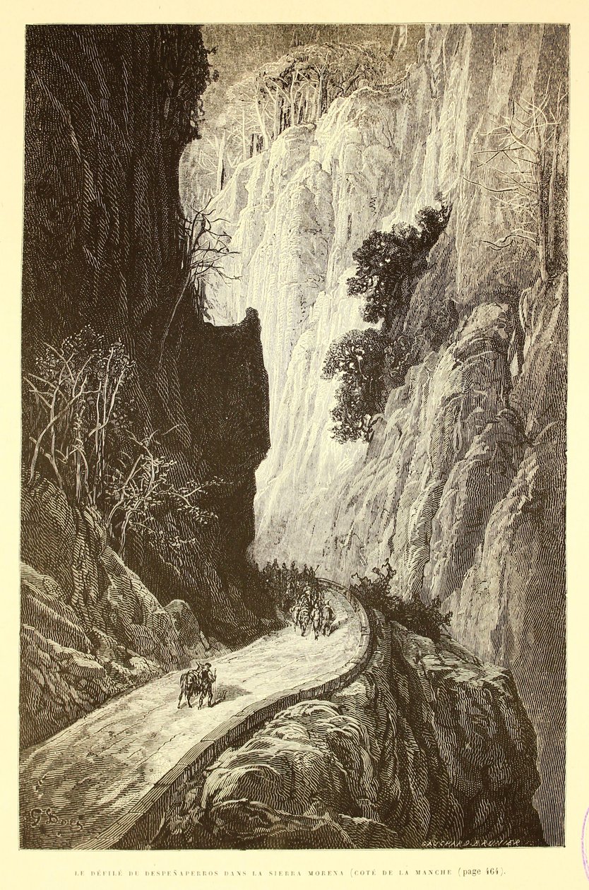 Průvod Despeñaperros v Sierra Morena od Gustave Dore