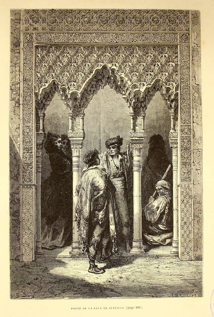 Porte ze soudní síně od Gustave Dore