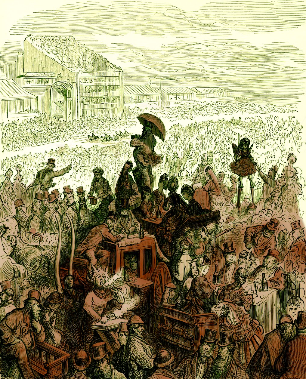 The Derby - At Lunch od Gustava Doré od Gustave Dore