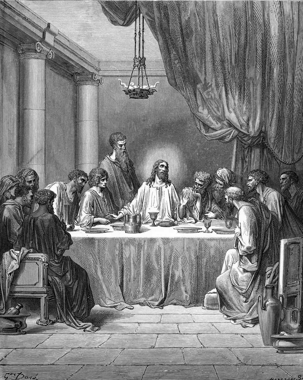 Poslední večeře - Bible od Gustave Dore