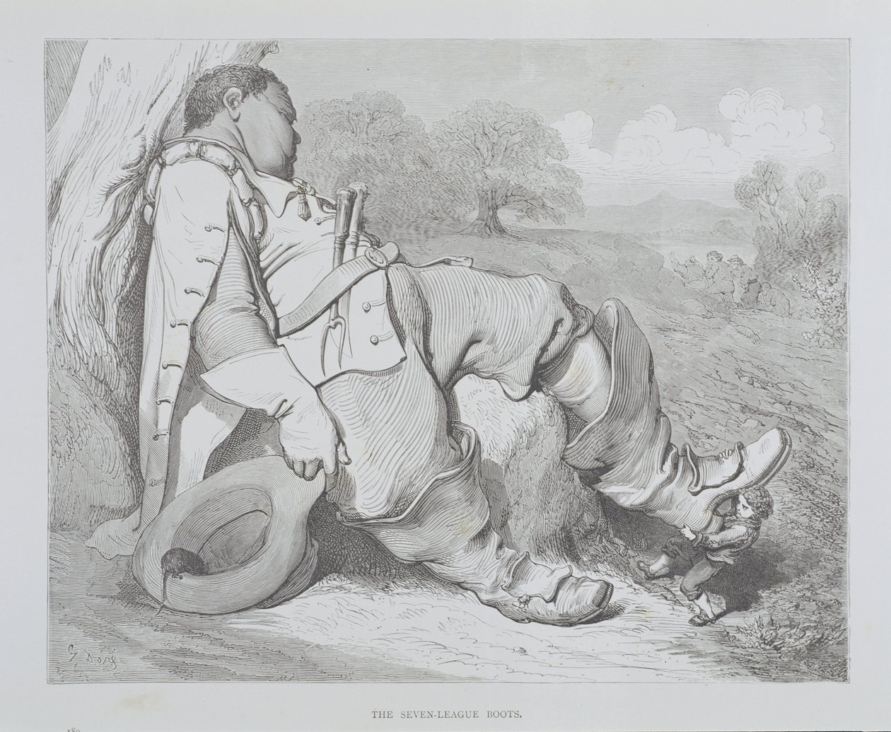 The Seven League Boots, c.1868 od Gustave Dore
