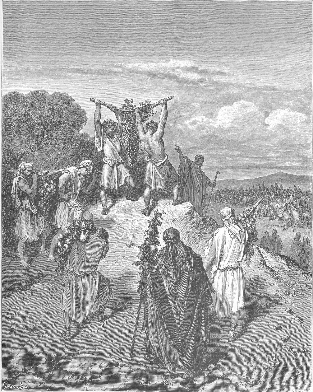 Návrat špiónů ze země zaslíbené od Gustave Dore