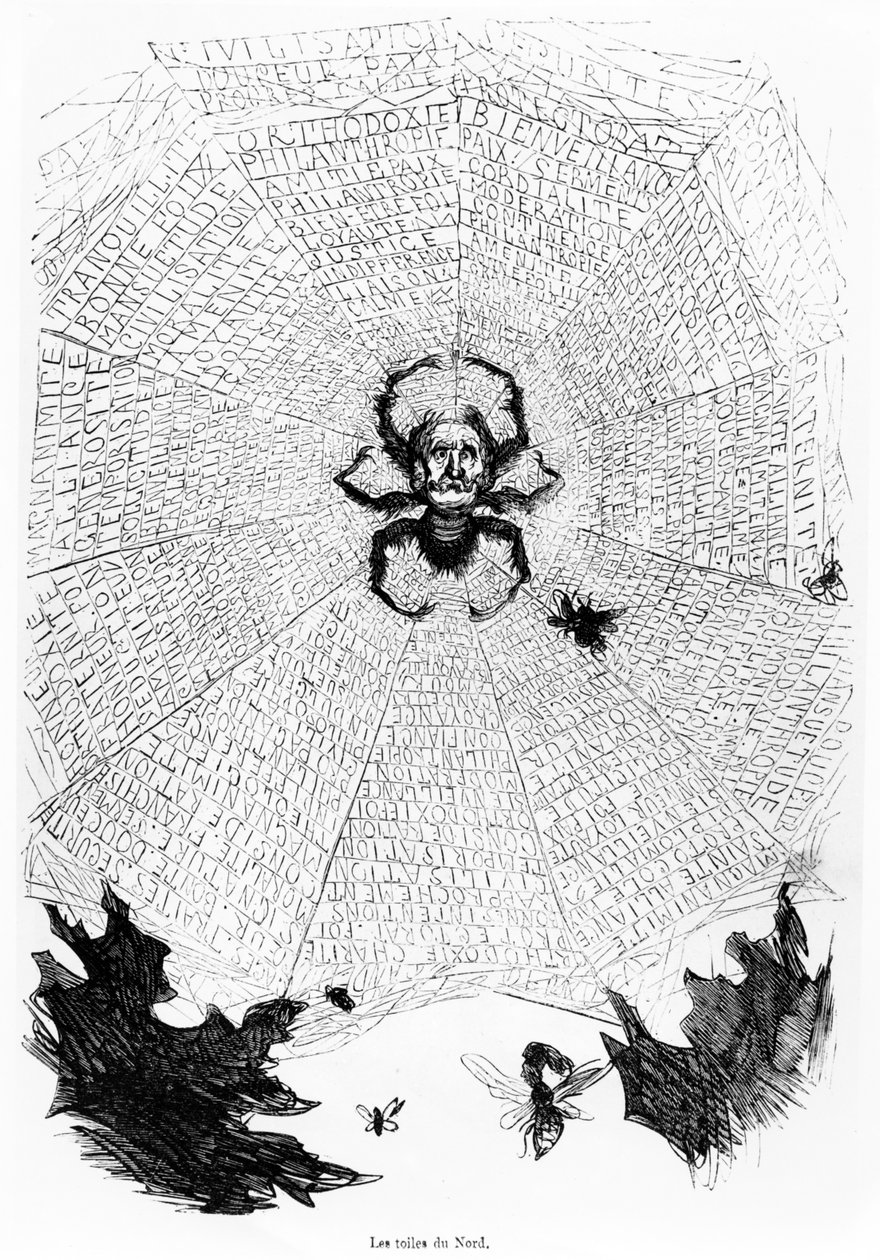 „Sítě severu“ („Les Toiles du Nord“), ilustrace z „Dějin Svaté Rusi“, vydané v Paříži, 1854 od Gustave Dore