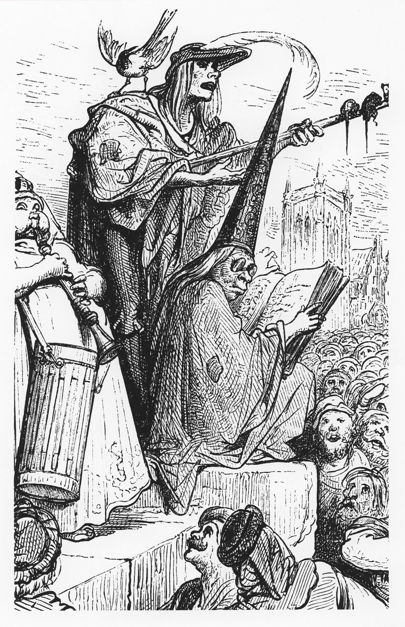 Žebráci hudebníci, ilustrace z 