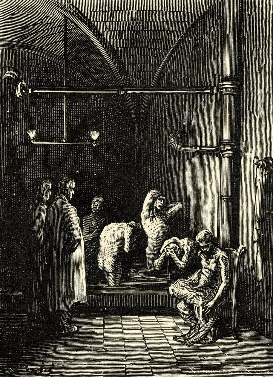 Domov obchodníků s hadry, Coulston Street, Whitechapel od Gustave Dore