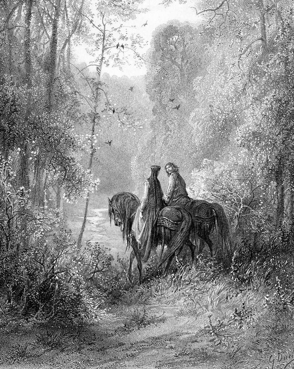 Divili se v lesích, které vypadaly jako ráj květin od Gustave Dore