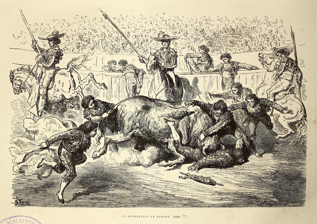 Vlajka v nebezpečí od Gustave Dore