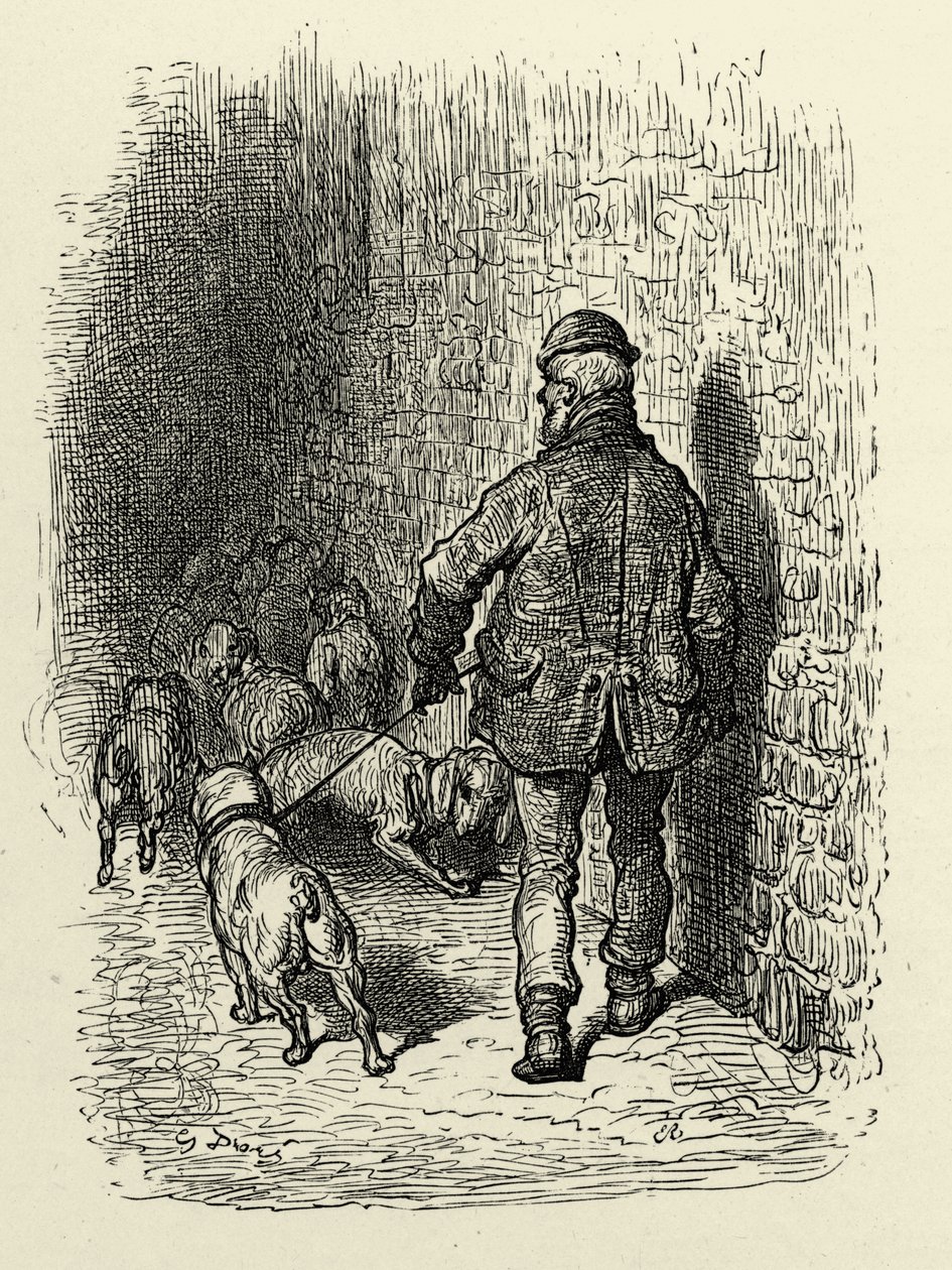 Viktoriánské londýnské doky od Gustave Dore
