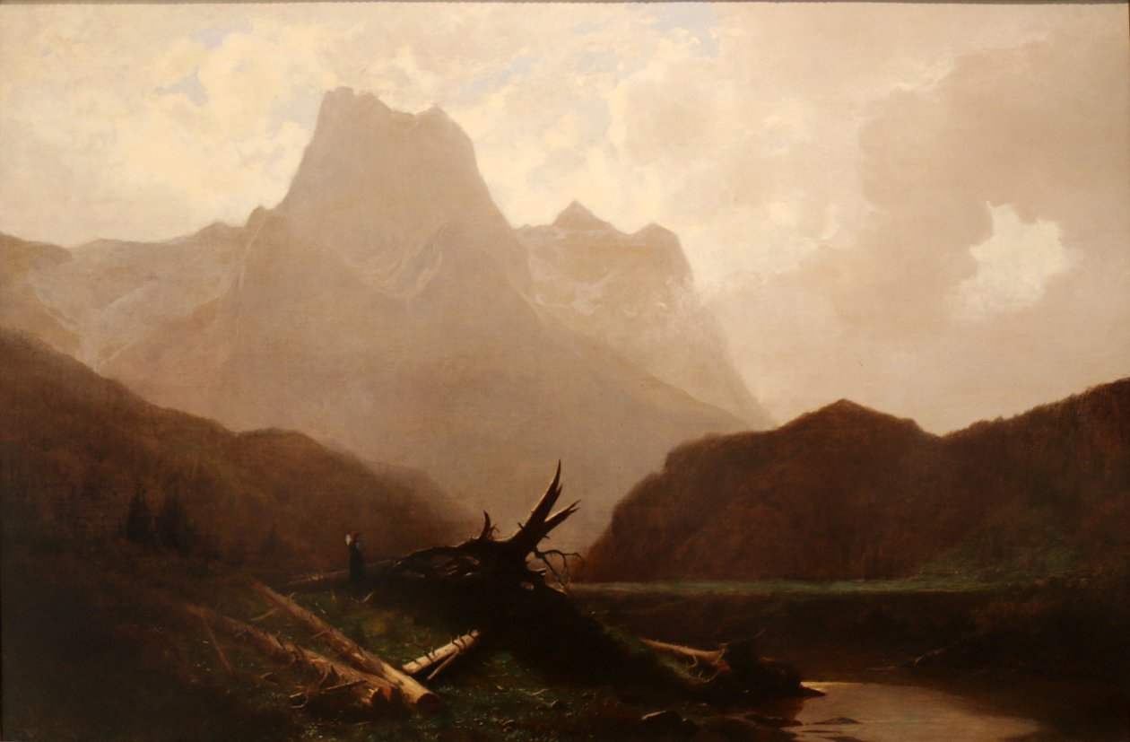Horská krajina. od Gustave Eugène Castan