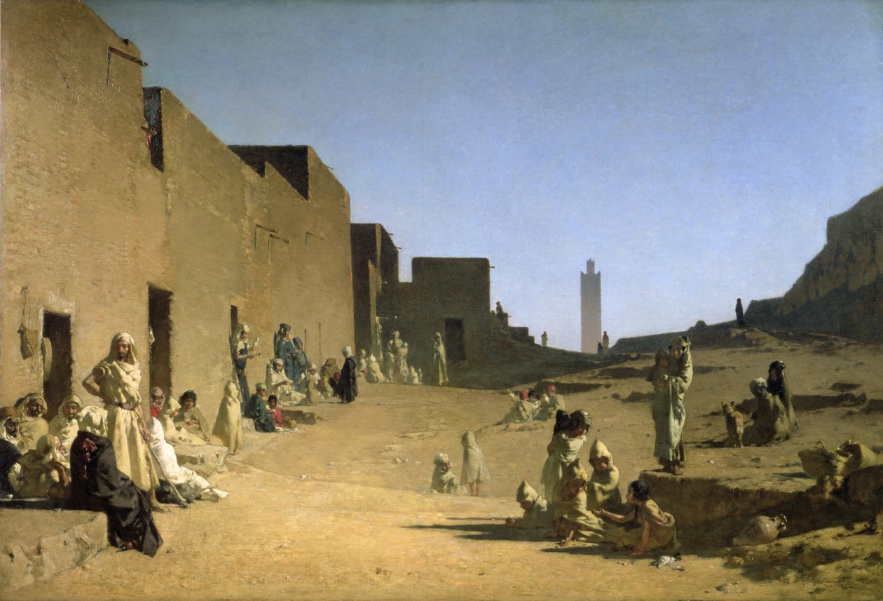 Laghouat na alžírské Sahaře, 1879 od Gustave Guillaumet