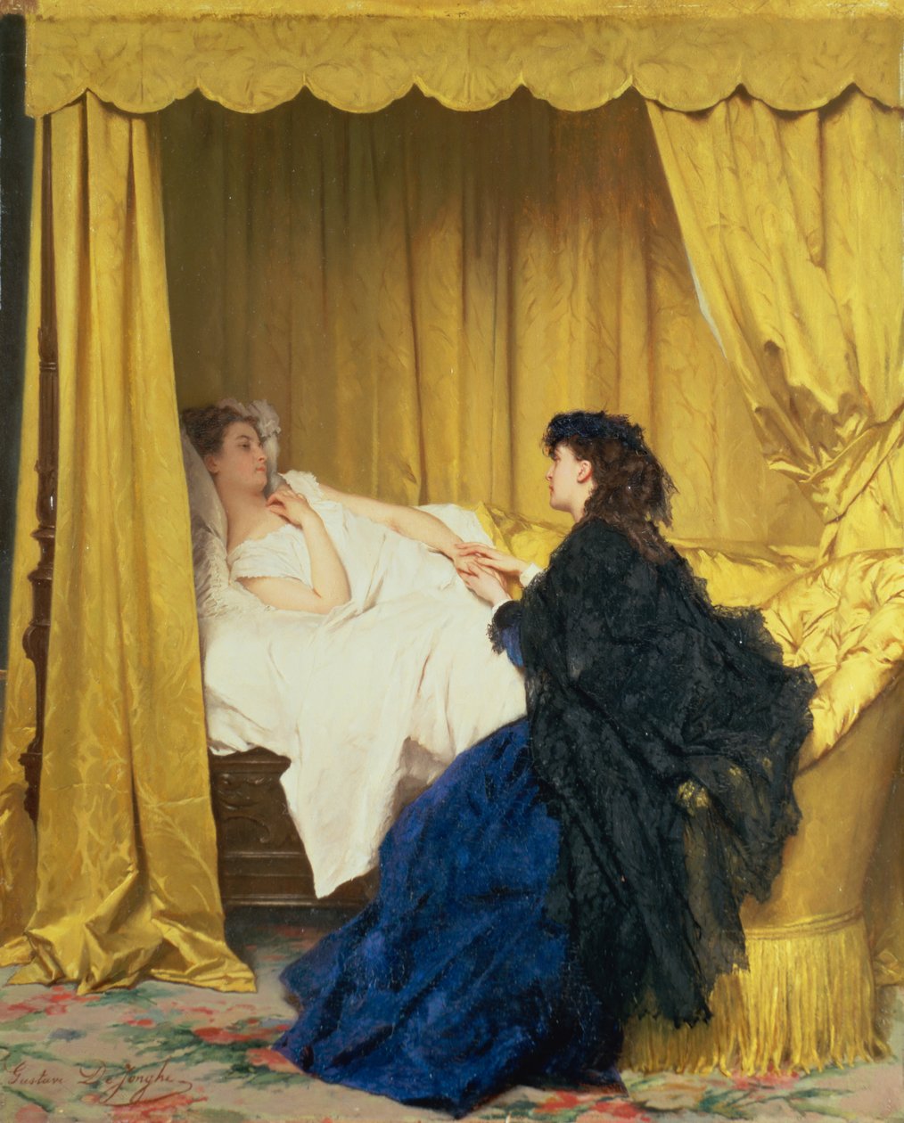 Rekonvalescent od Gustave Léonard de Jonghe