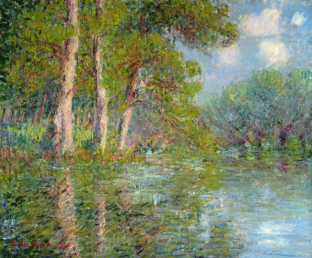 Ohyb řeky Eure, 1919 od Gustave Loiseau
