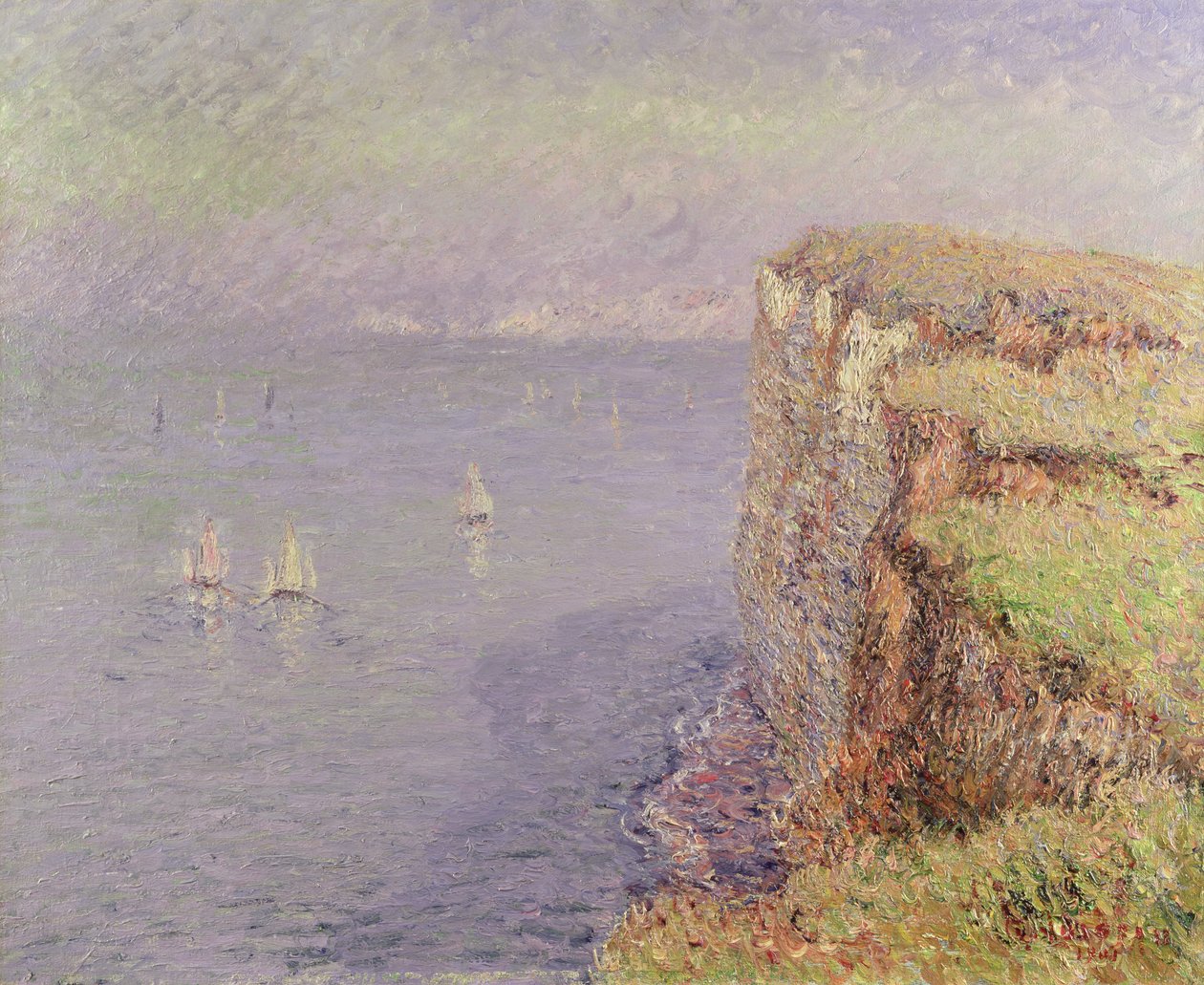 Útesy v Normandii, 1901 od Gustave Loiseau
