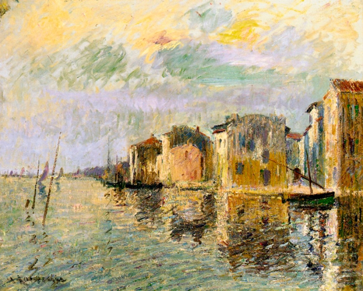 Martigues, jižní Francie, kolem roku 1903 od Gustave Loiseau