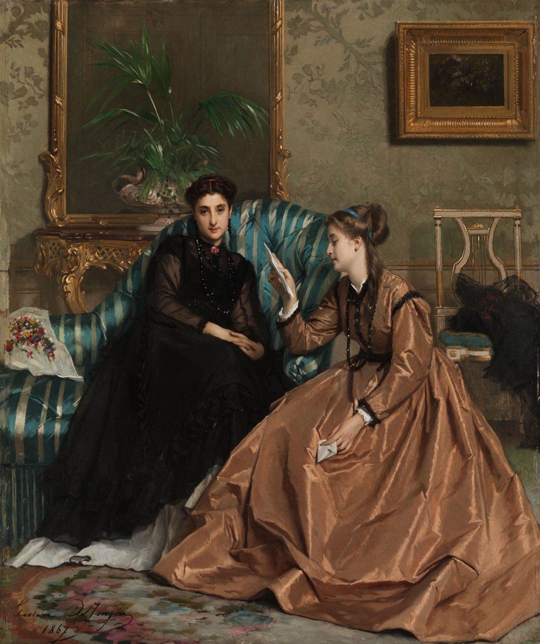 Milostný dopis od Gustave Léonard de Jonghe  