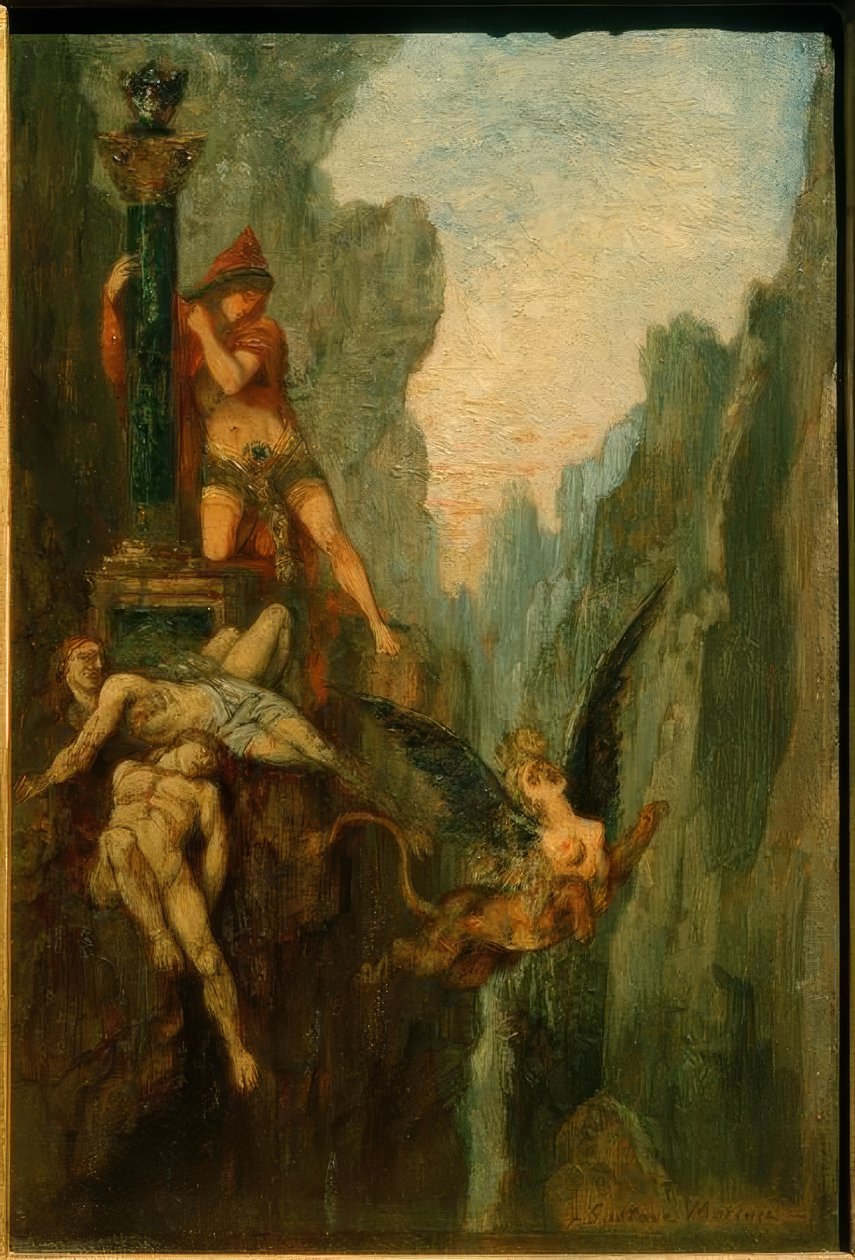 Propletená Sfinga od Gustave Moreau