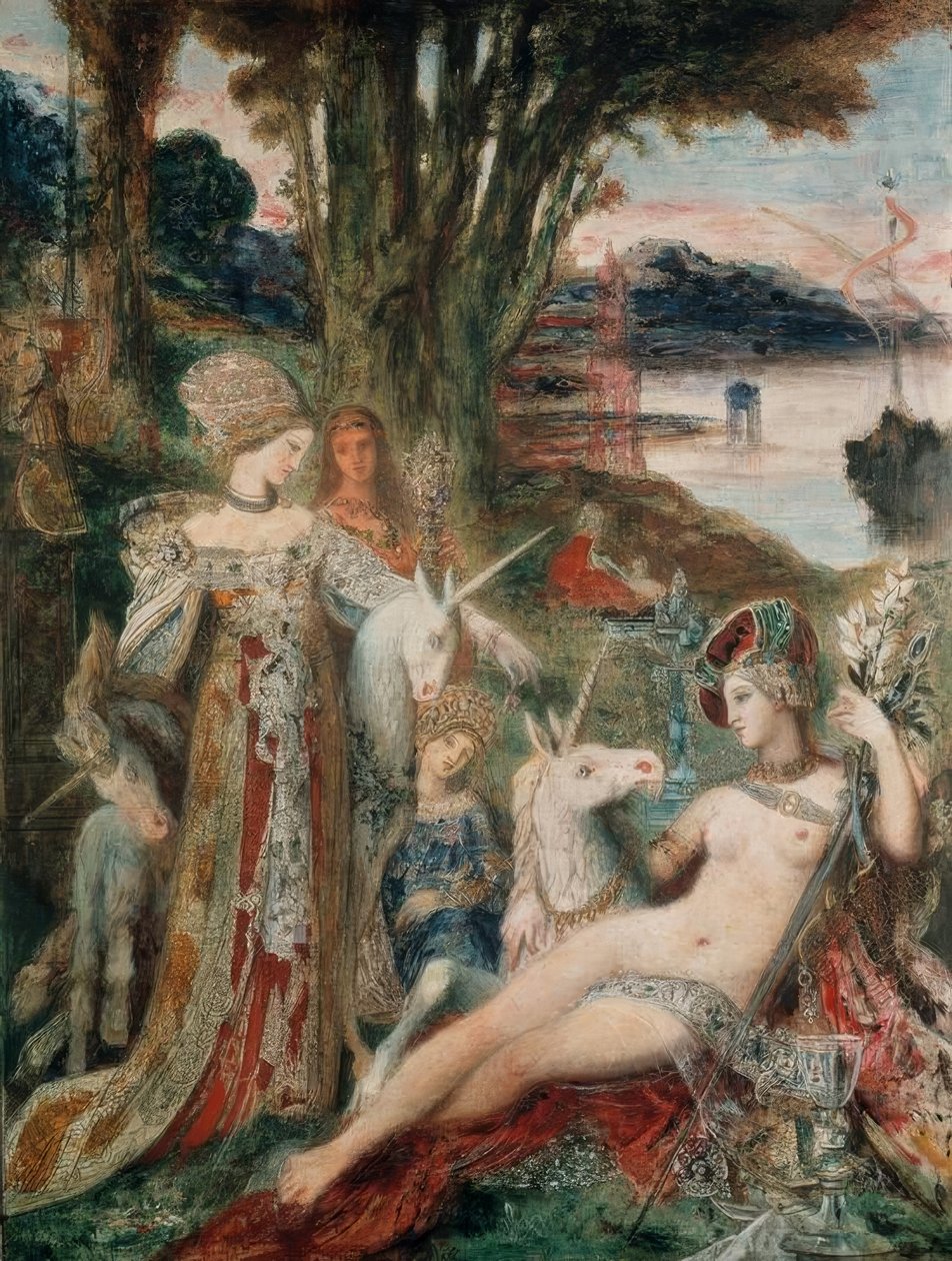 Jednorožci od Gustave Moreau