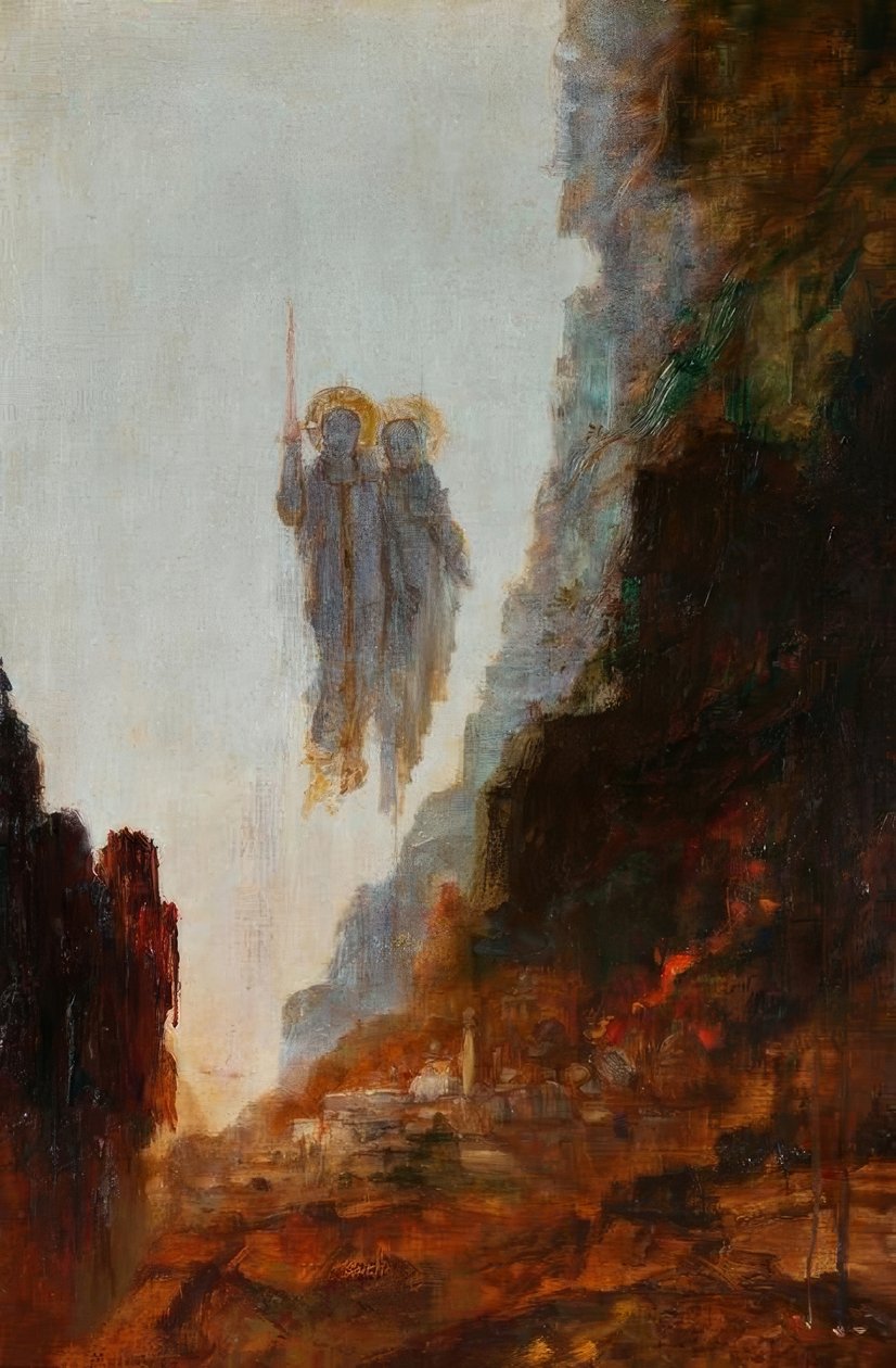 Andělé ze Sodomy od Gustave Moreau