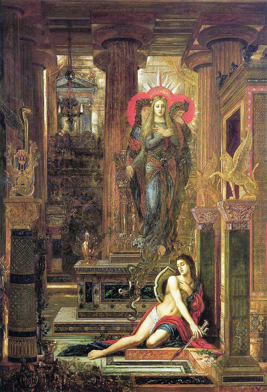 Orestes a Erinyes, 1891 od Gustave Moreau