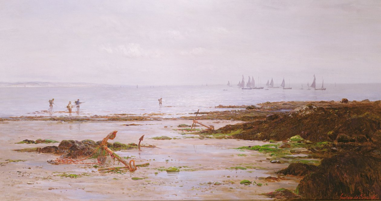 Cornish Shrimpers od Gustave de Breanski